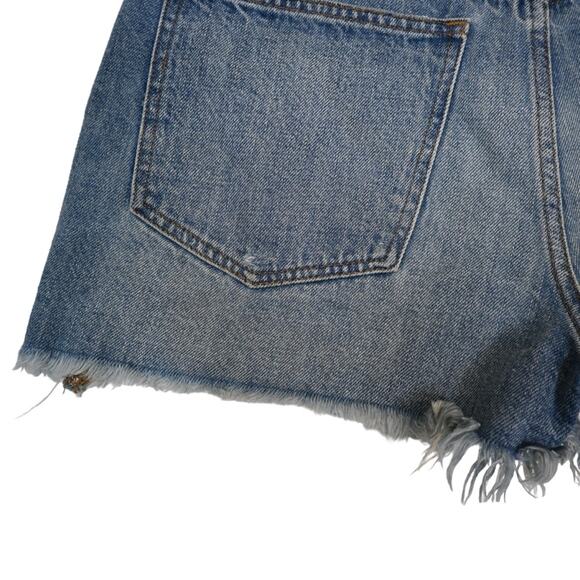 GAP 3" High Rise Button Fly Cut Off Denim Short Womens 27 - Picture 6 of 11